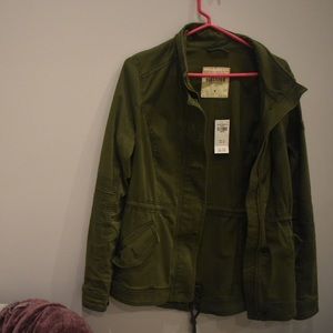 Army green Light Winter coat.